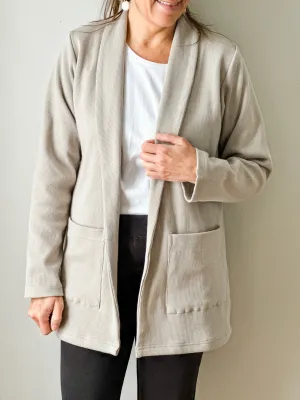 Knit Blazer Taupe