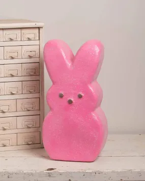 Large Papermache Pink Peep Bunny 18.5"