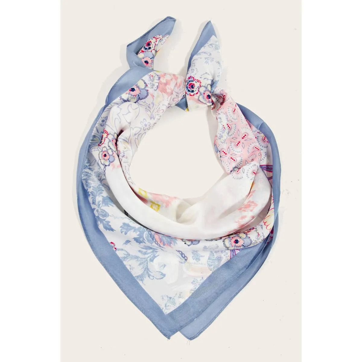 Lavender Floral Scarf