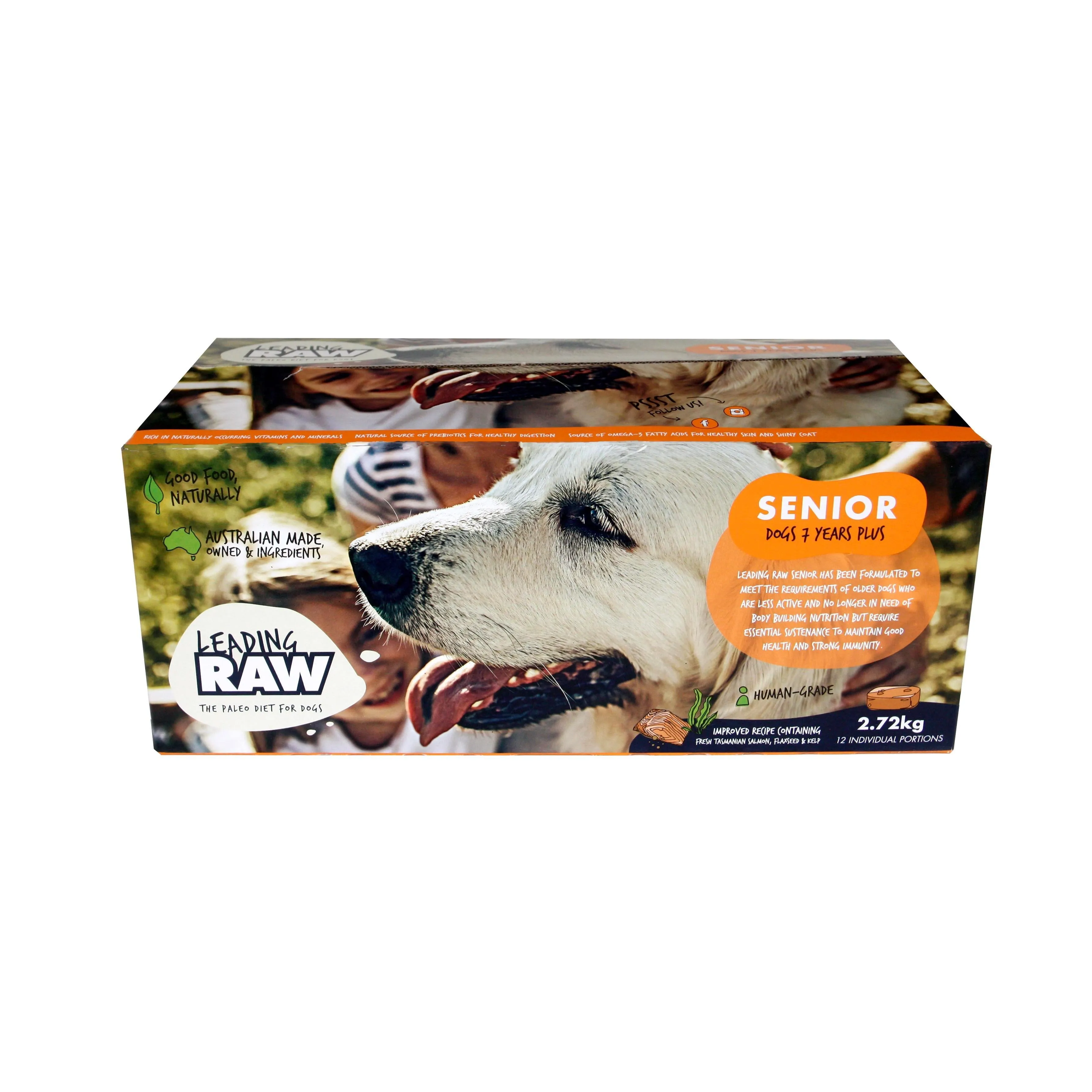 Leading RAW Senior Lifestage Dog Food 2.72kg