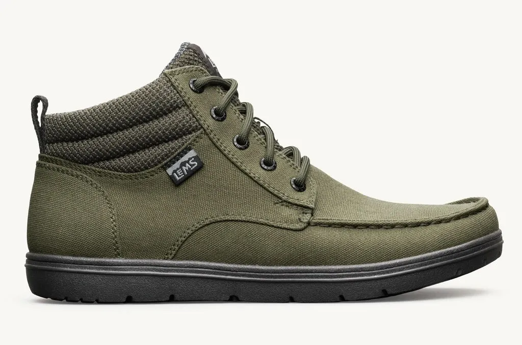 Lems Boulder Mid Boot Unisex UK Sizes - Military Green