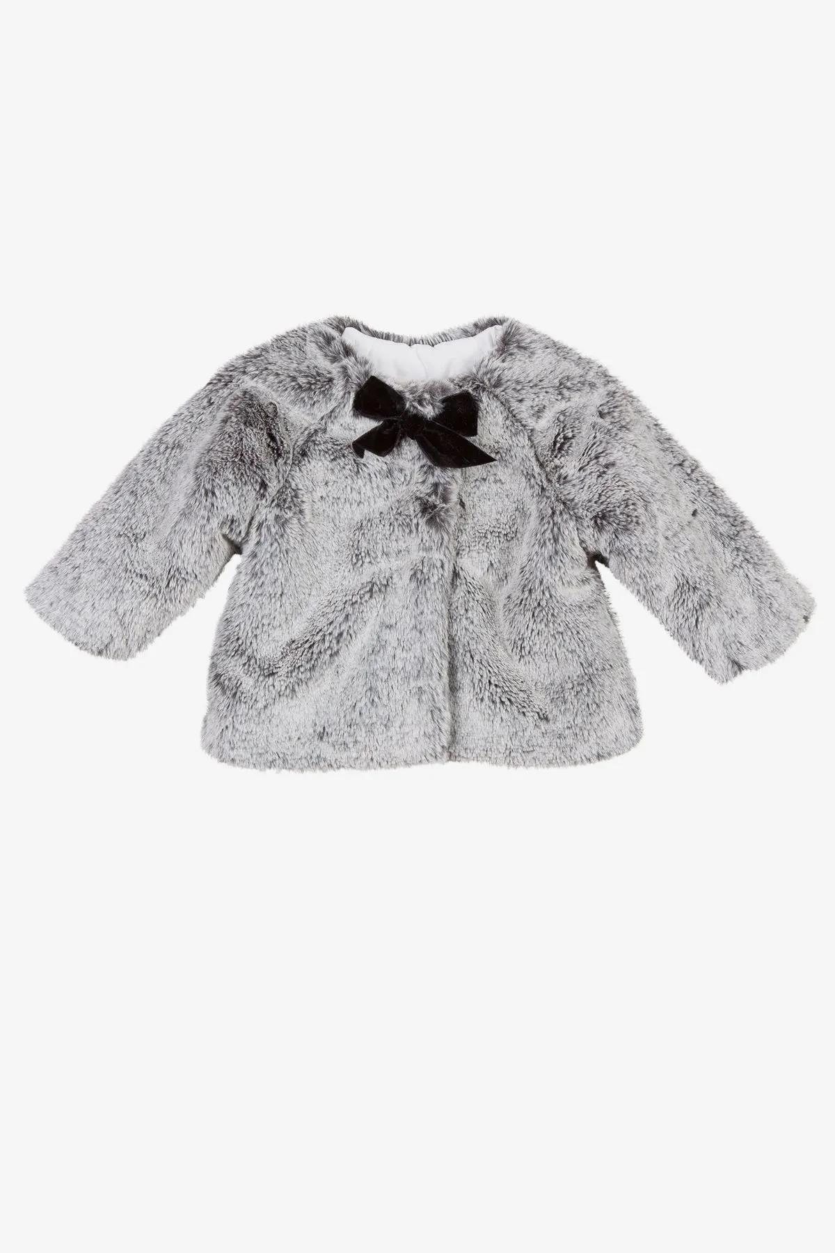 Lili Gaufrette Faux Fur Baby Girls Coat