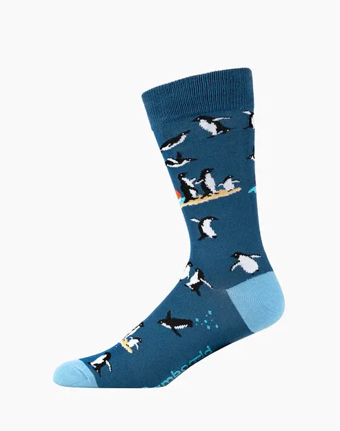 Little Penguins Men's Bamboo Socks