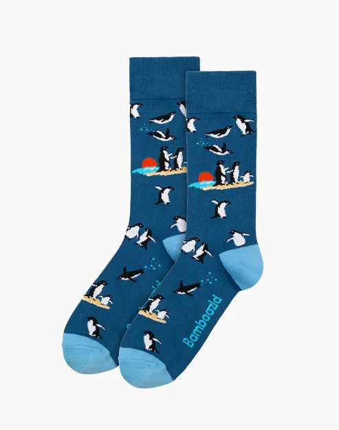 Little Penguins Men's Bamboo Socks