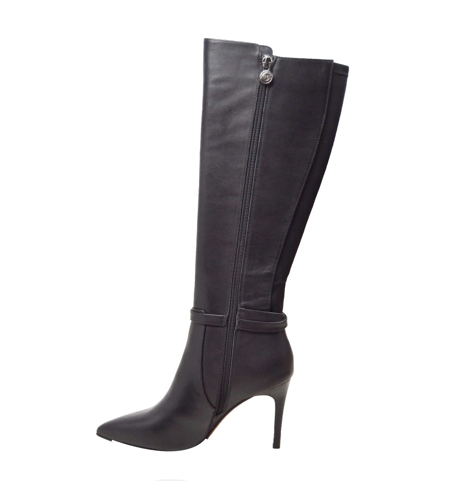 London Sleek Leather Dress Boots for Slim Calves