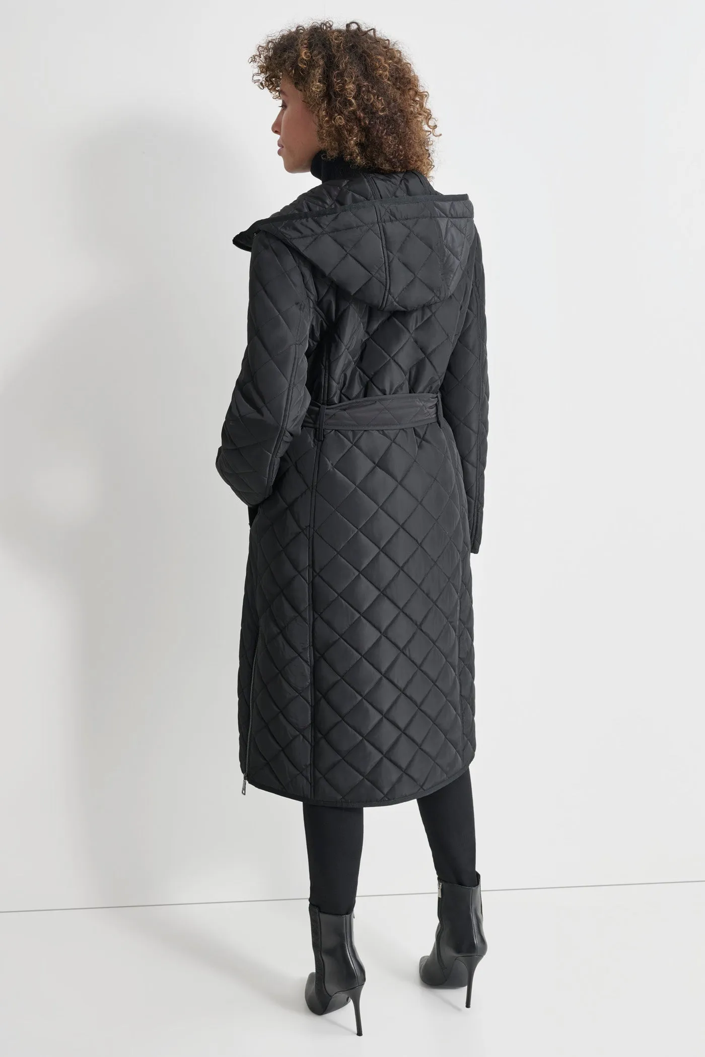 Long Quilted Trench