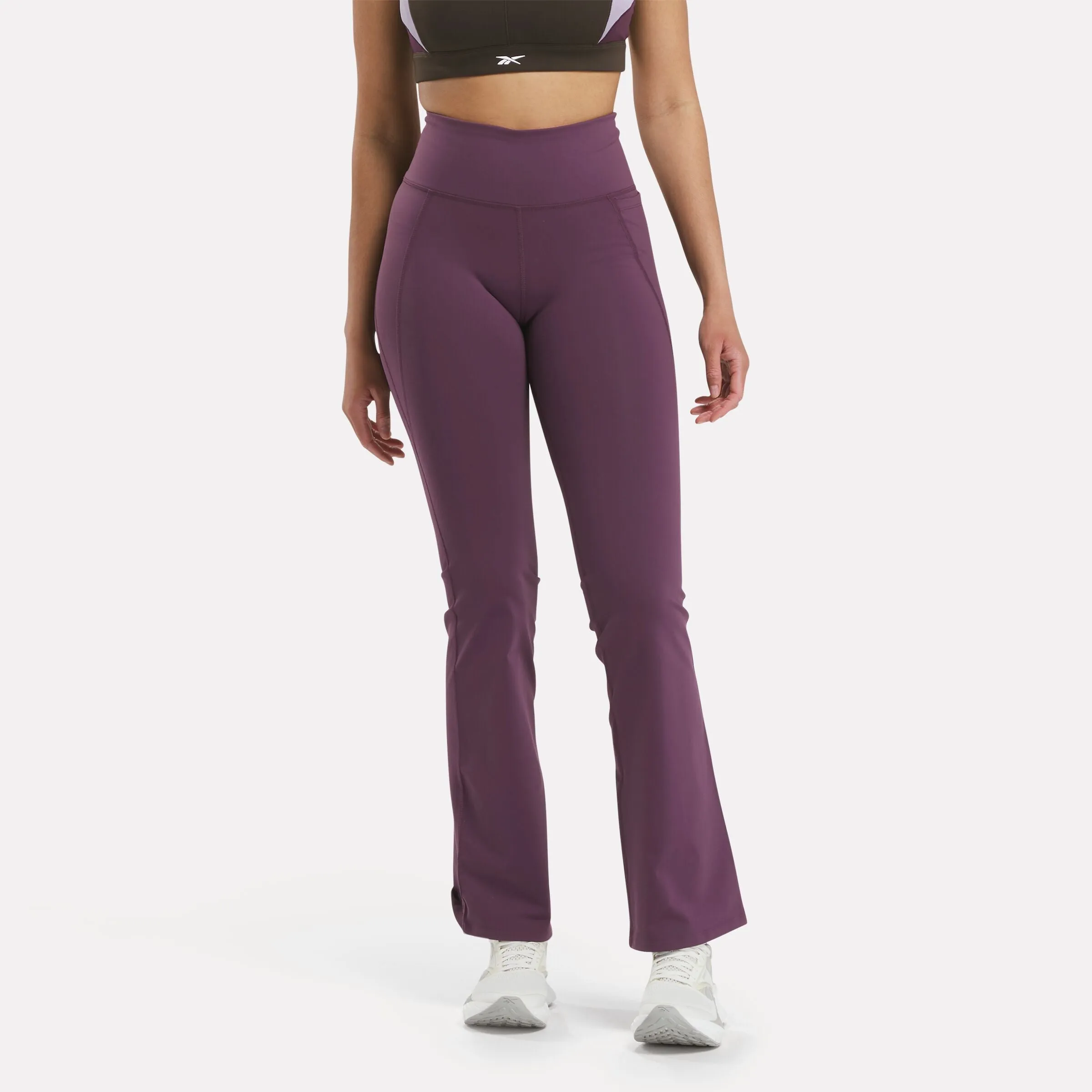 Lux High-Rise Mini-Flare Pants Midnight Plum