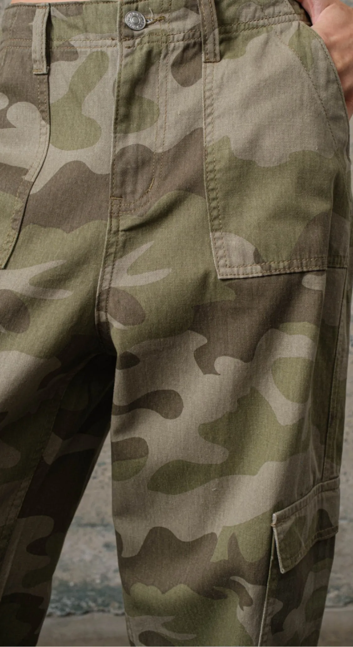 Luxe Camo Cargo Pants