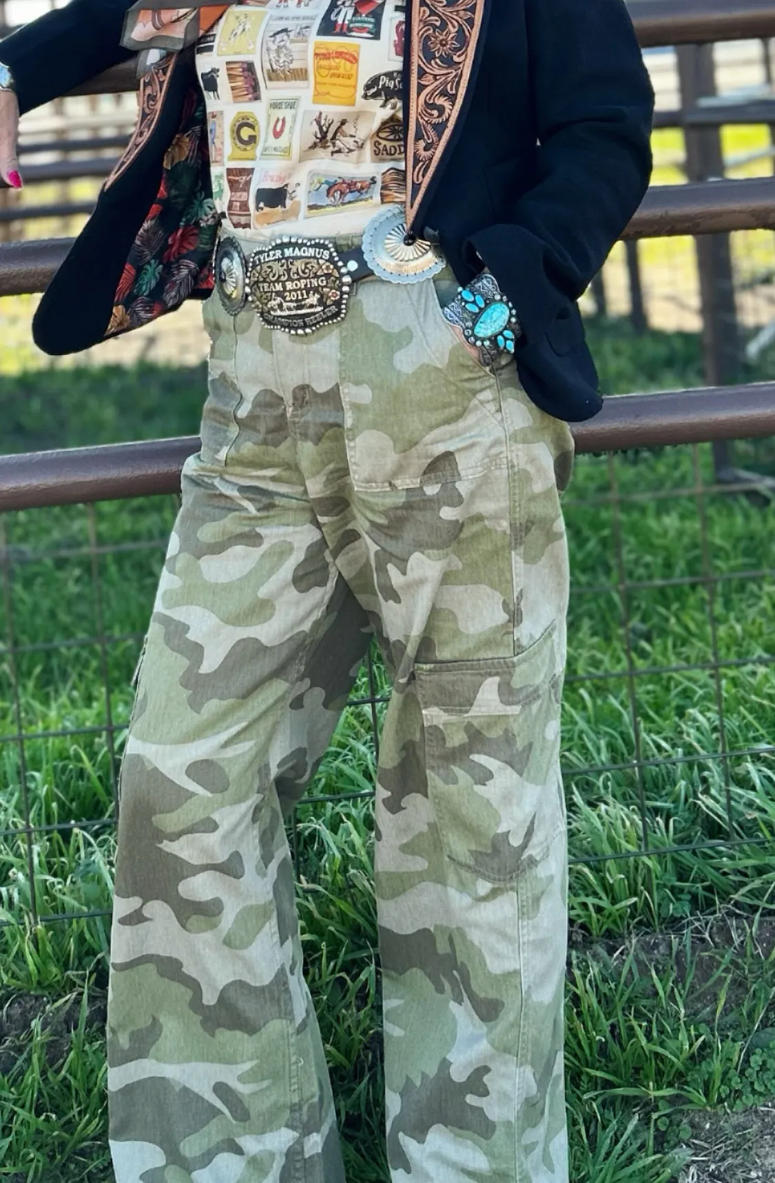 Luxe Camo Cargo Pants