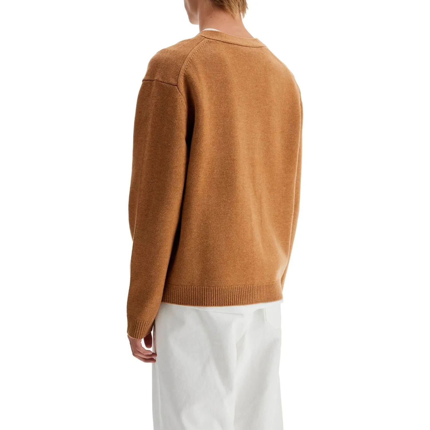 Maison Kitsune 'fox head wool cardigan with