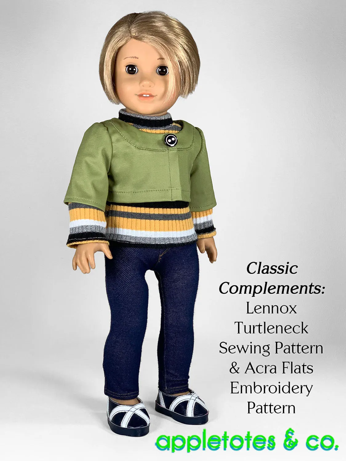 Margo Cropped Jacket 18 Inch Doll Sewing Pattern