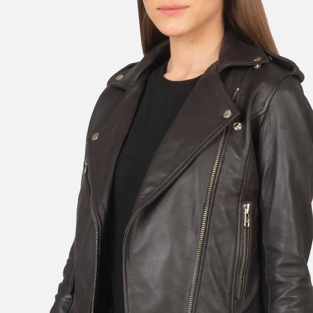 Marrie Brown Leather Jacket