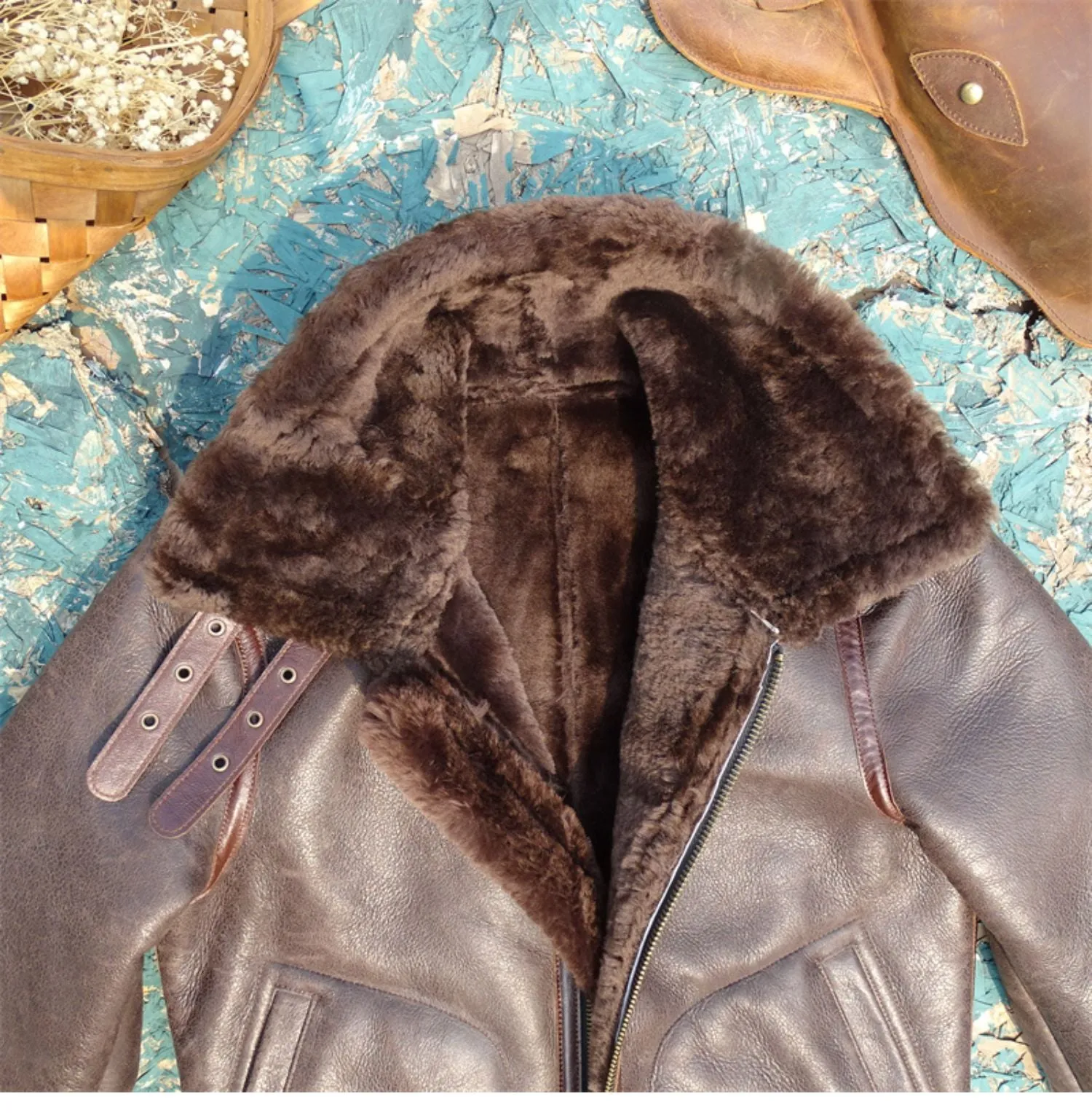 Men's B6 Shearling Bomber Coat