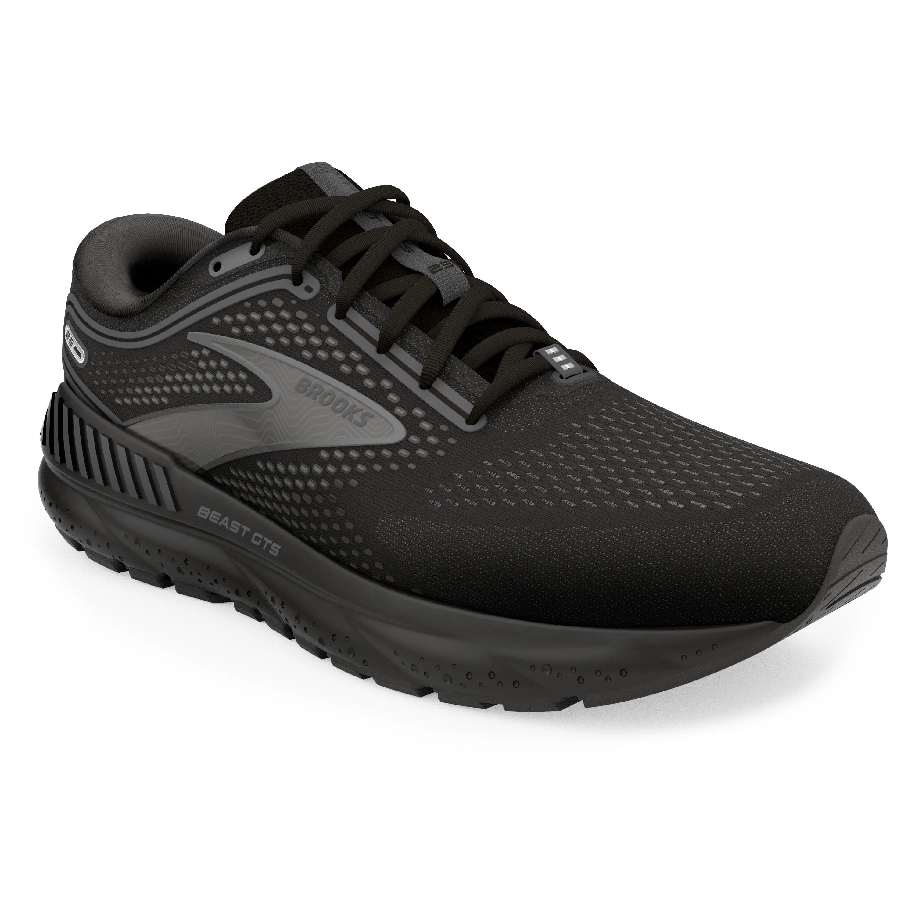 Men's Brooks Beast GTS 23 Color: Black/Gunmetal (EXTRA WIDE WIDTH)