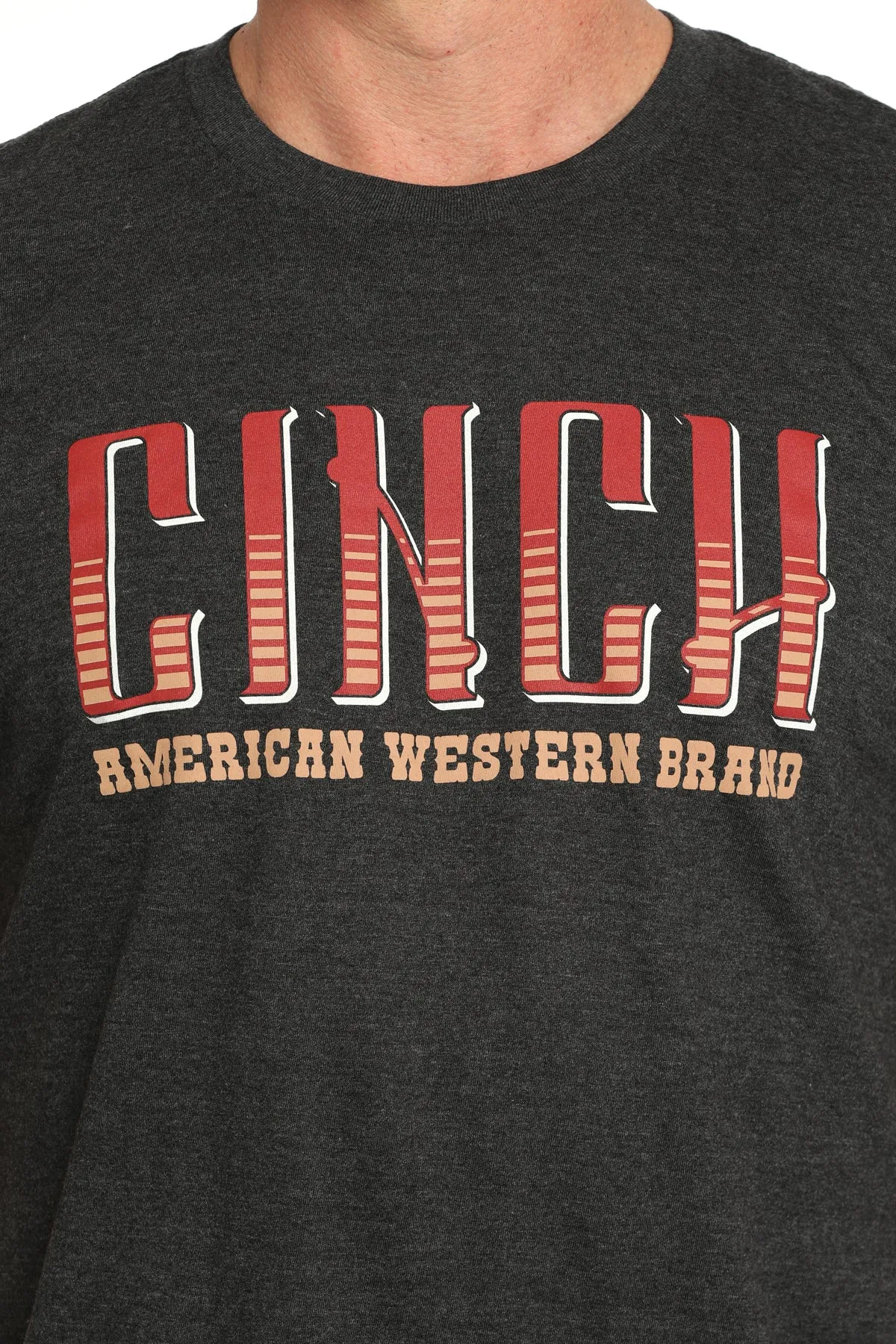 Men's Cinch Charcoal Logo T-Shirt - MTT1690650