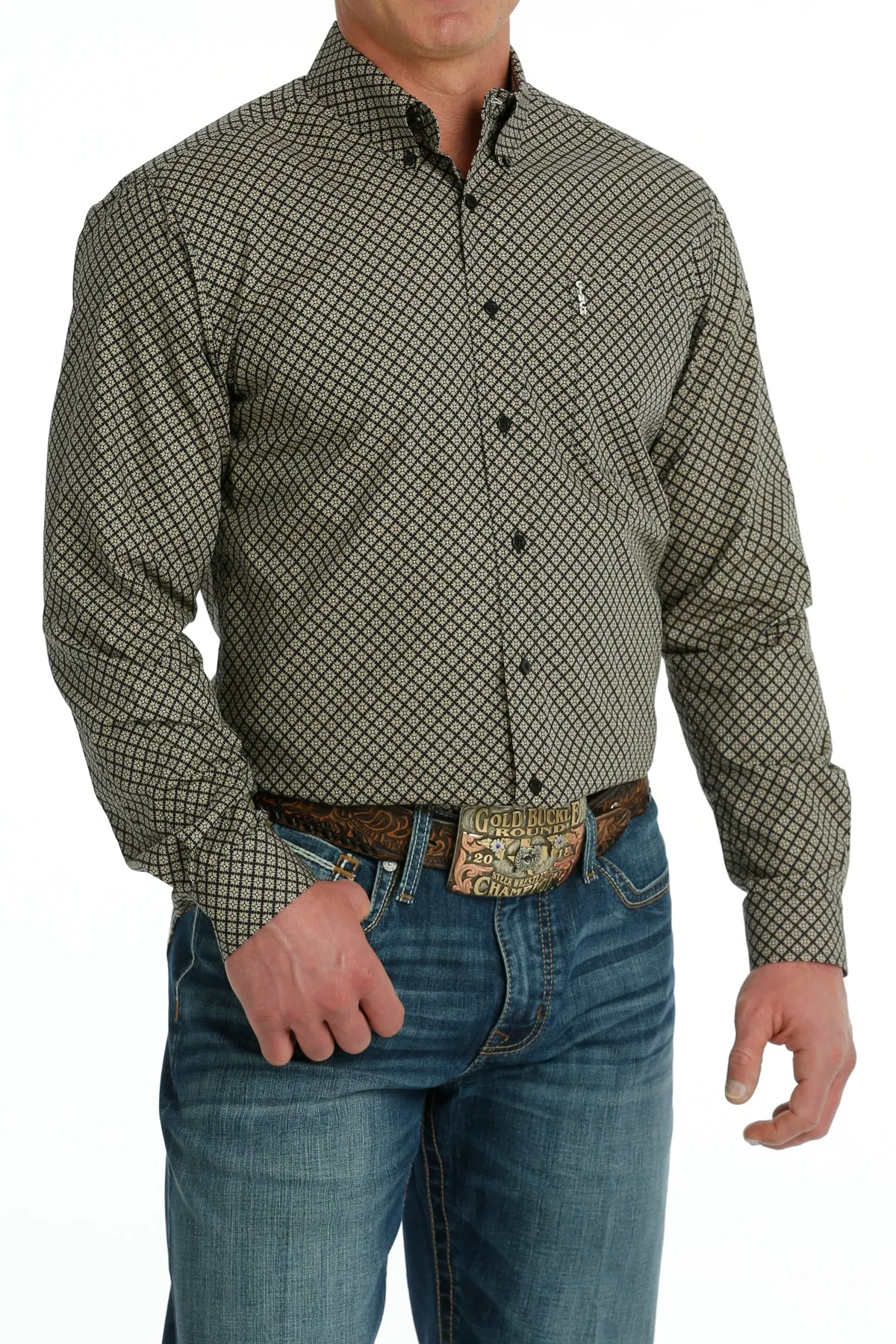 Men's Cinch Modern Fit Long Sleeve Shirt - MTW1347098