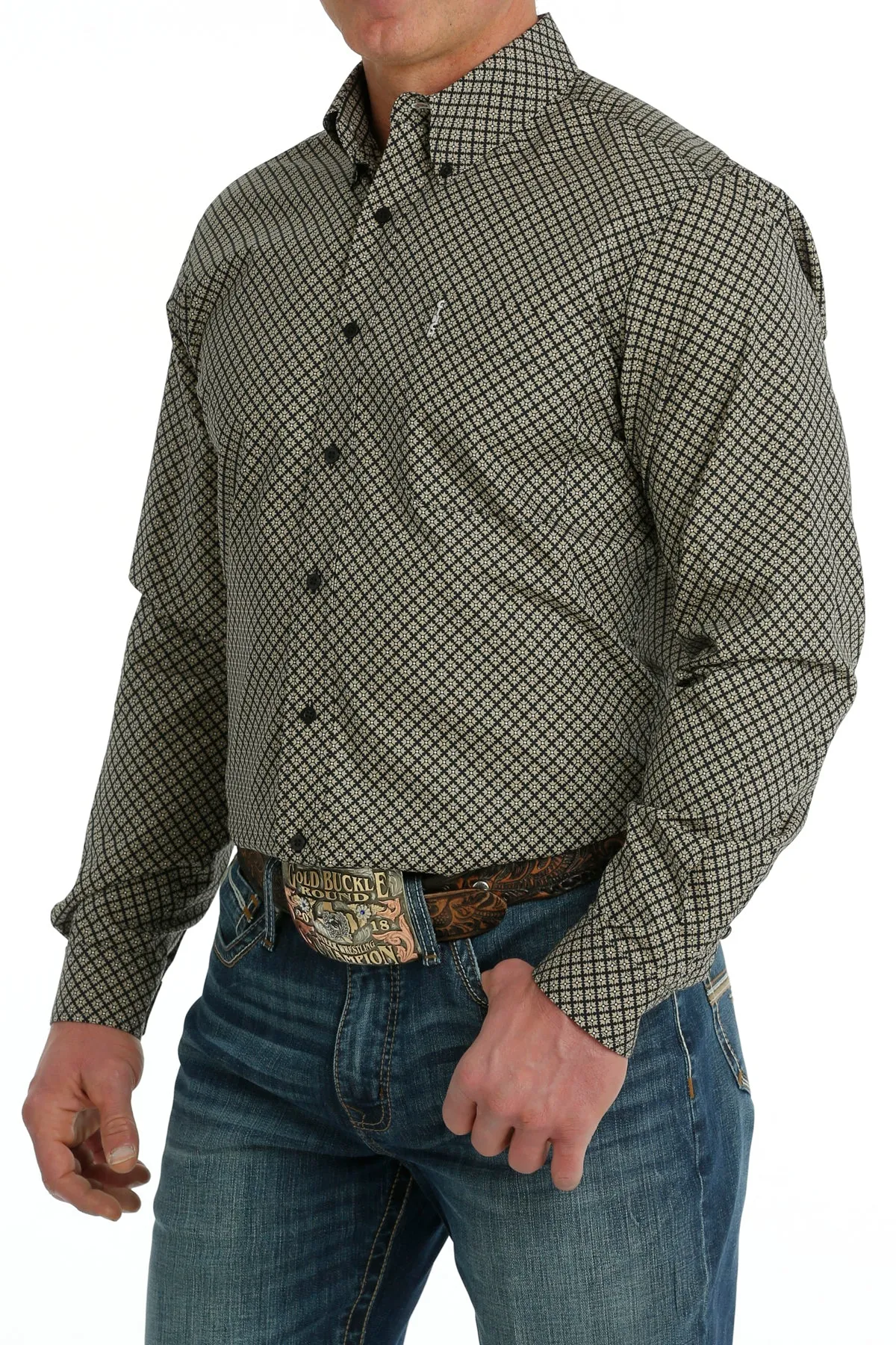 Men's Cinch Modern Fit Long Sleeve Shirt - MTW1347098