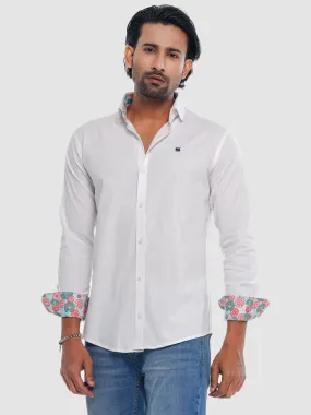 Men's Full Sleeve Shirt in Bright White