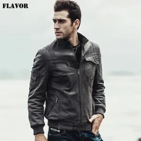 Men's Motorcycle Leather Jacket