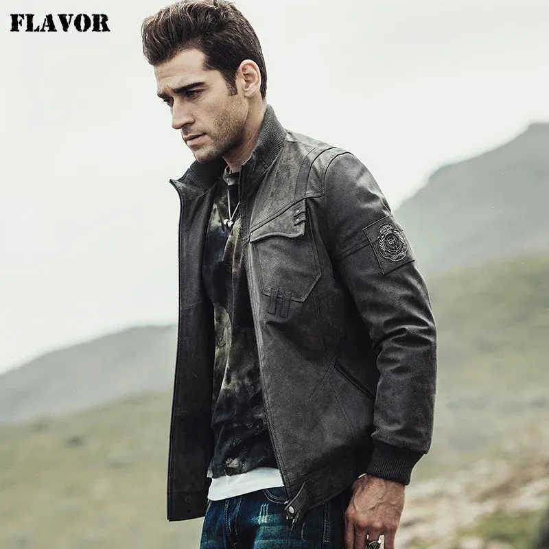 Men's Motorcycle Leather Jacket