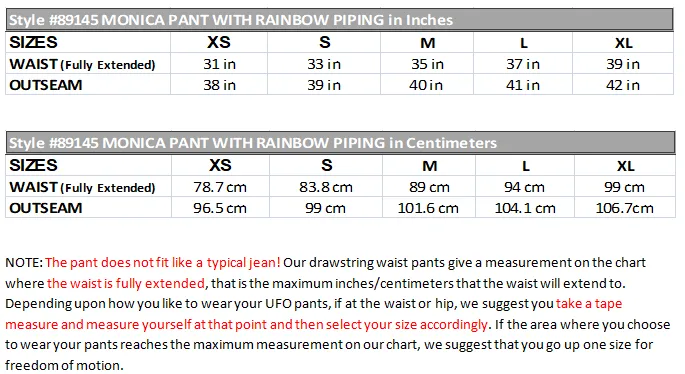 Monica Pant with Rainbow Piping #89145