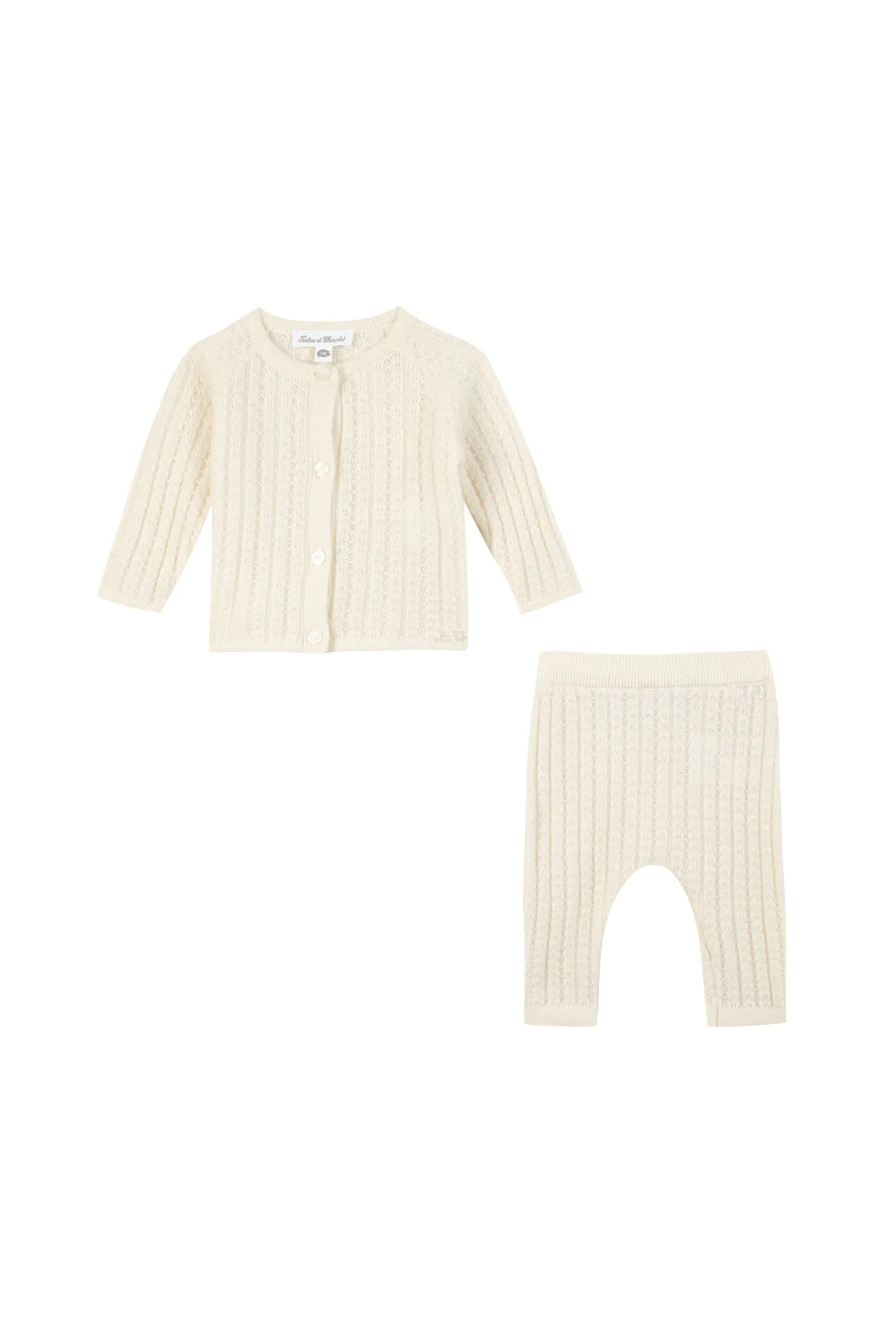 Mother of Pearl Unisex Knit Baby Ensemble