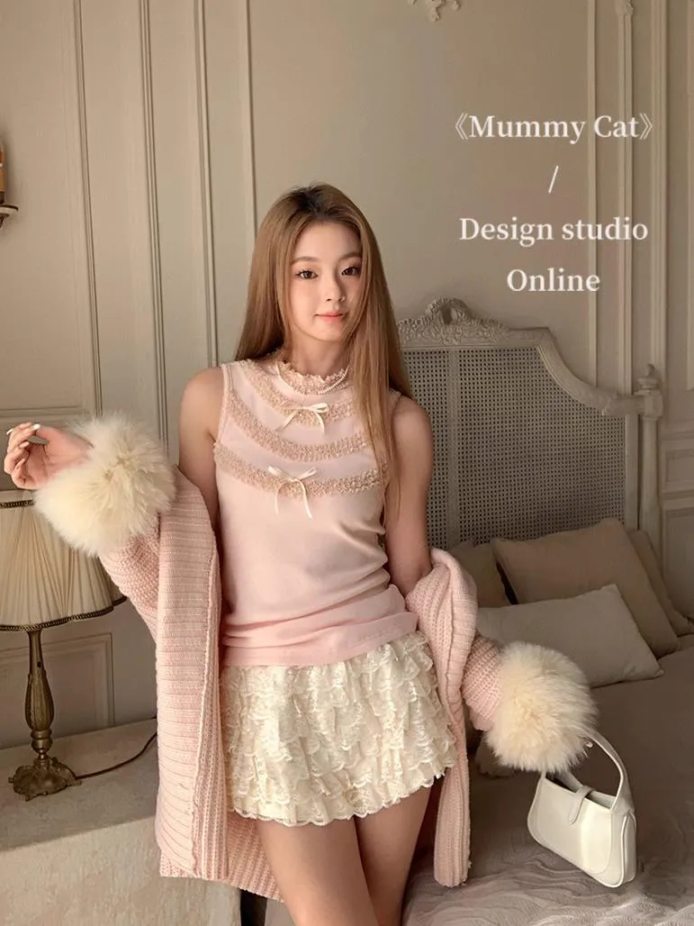 [Mummy Cat] Roseate Dream Cardigan Set