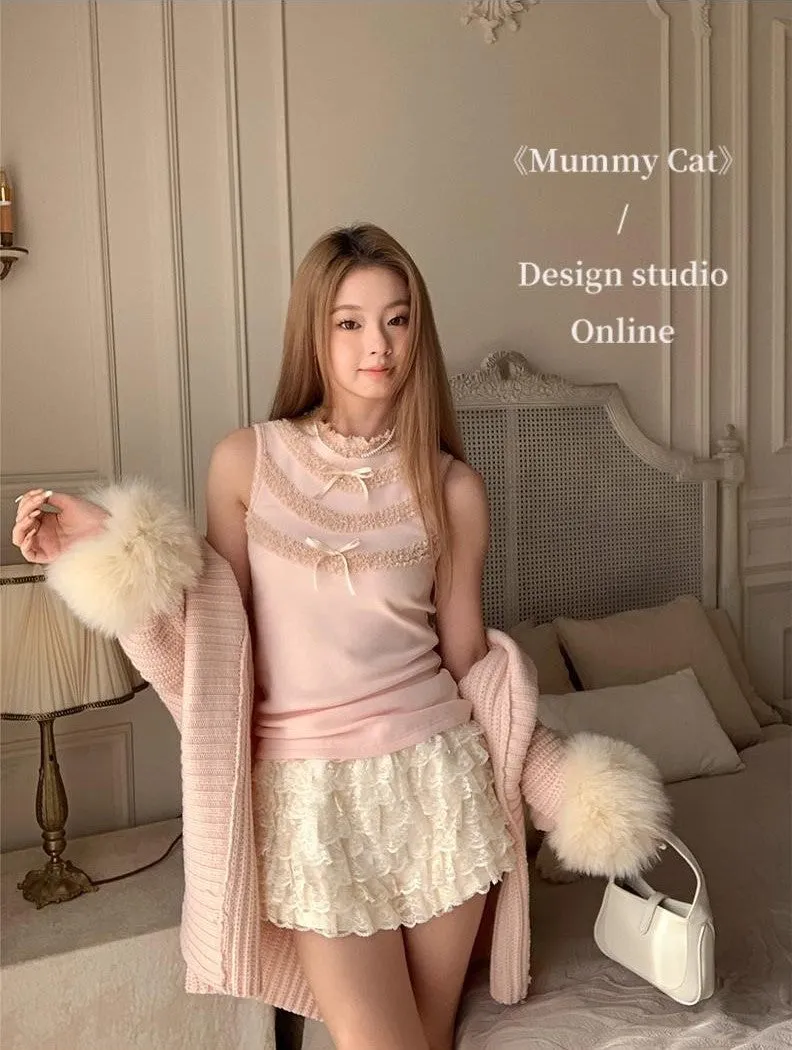 [Mummy Cat] Roseate Dream Cardigan Set