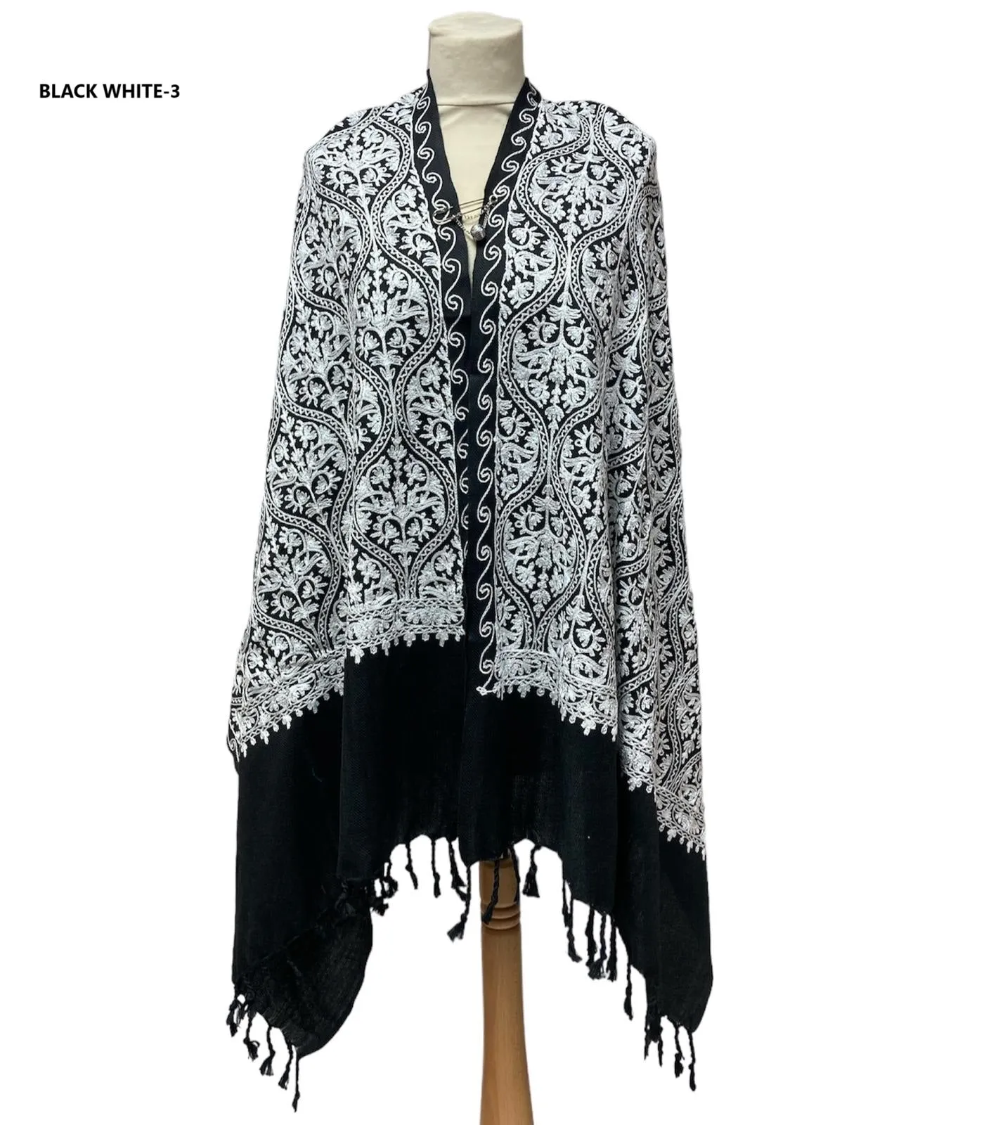 New Women All Over Printed Embroidery Casual Shawl