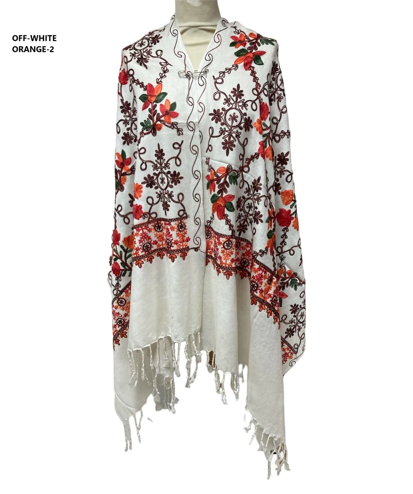 New Women All Over Printed Embroidery Casual Shawl