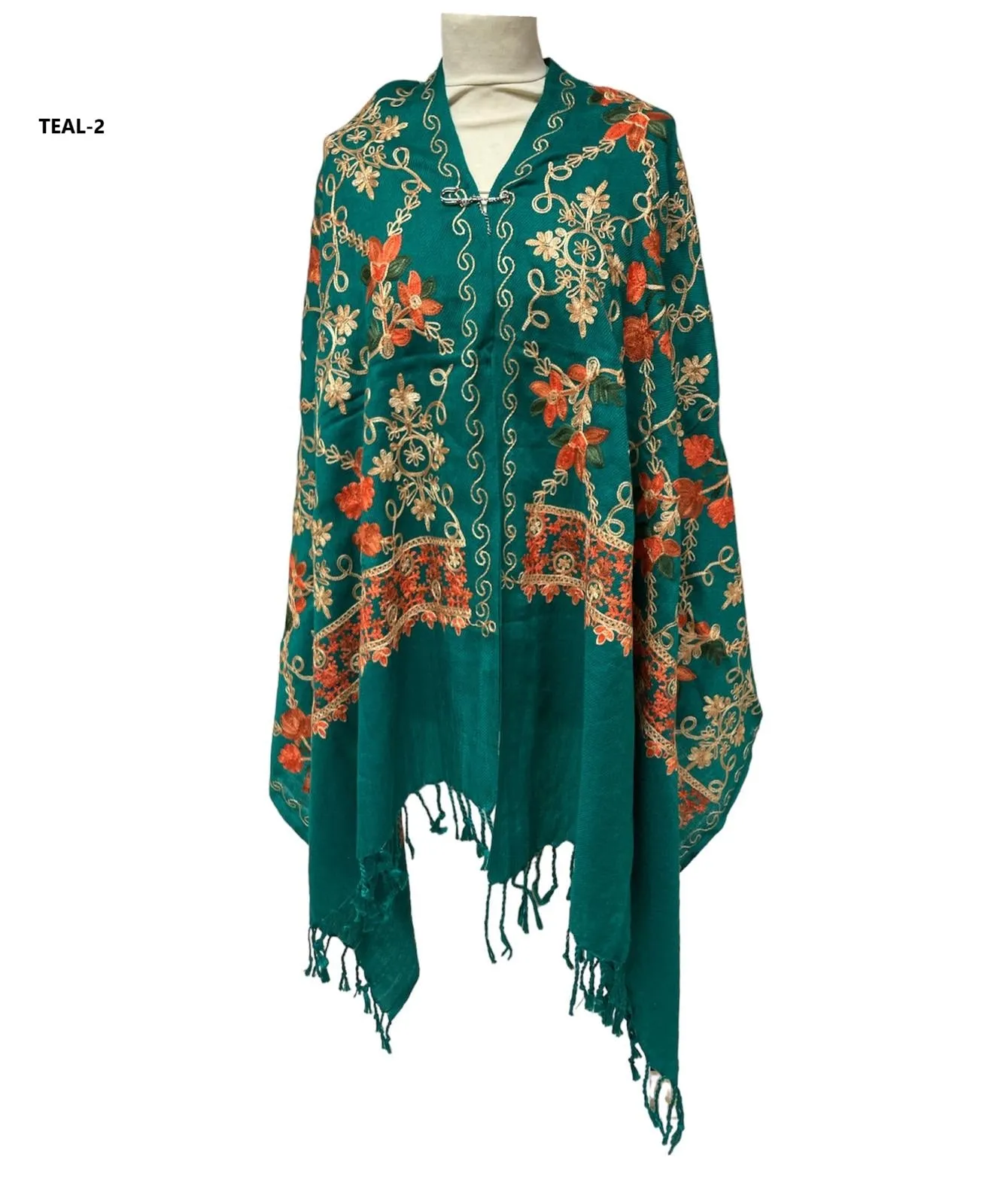 New Women All Over Printed Embroidery Casual Shawl