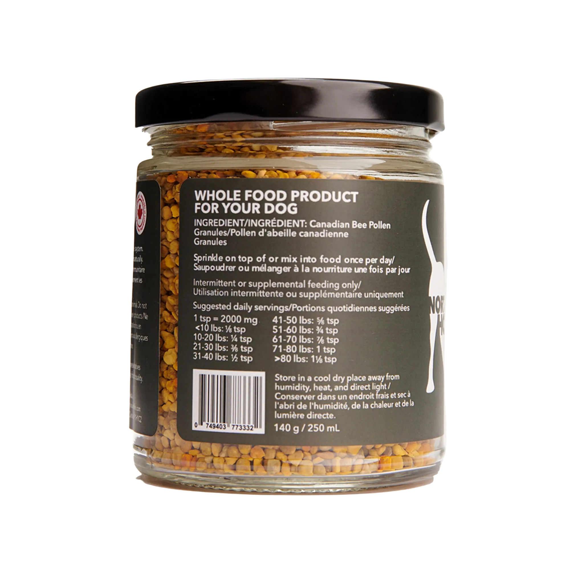 North Hound Life Canadian Bee Pollen Superfood For Dogs