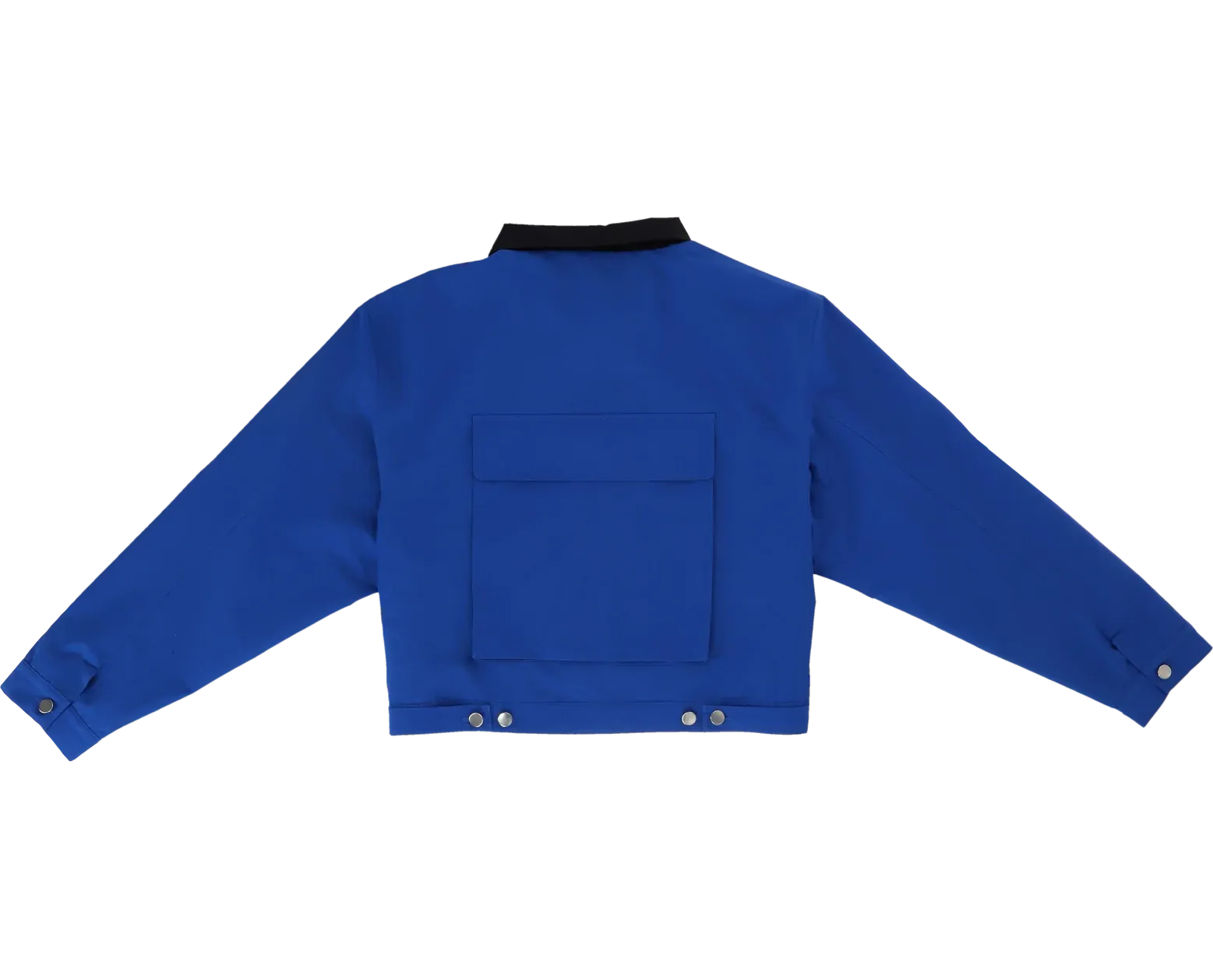 NUDD LABS CROP POCKET JACKET BLUE