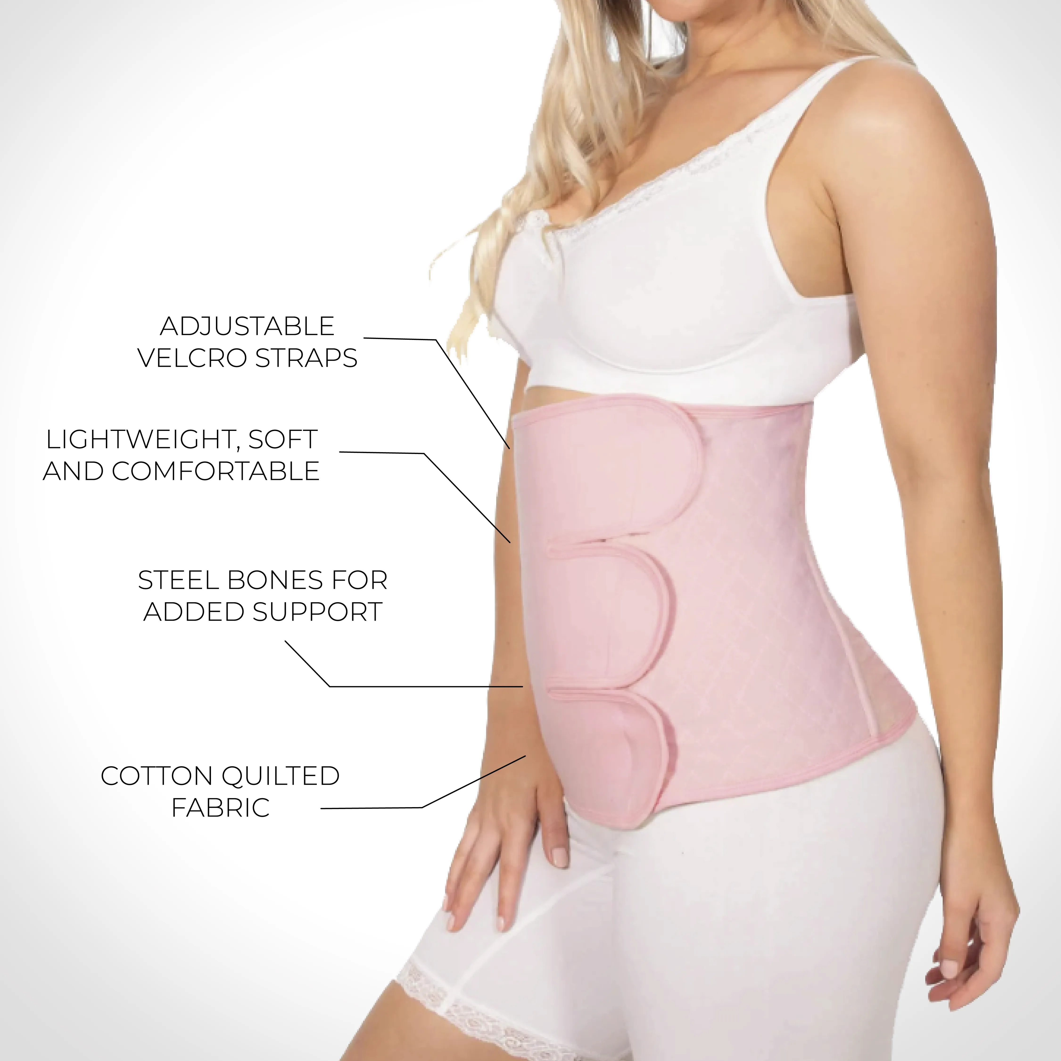 Nude Postpartum Cotton Belly Wrap