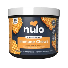 Nulo Beef Flavored Soft Chew Immune & Allergy Supplement for Dogs, 90 Count