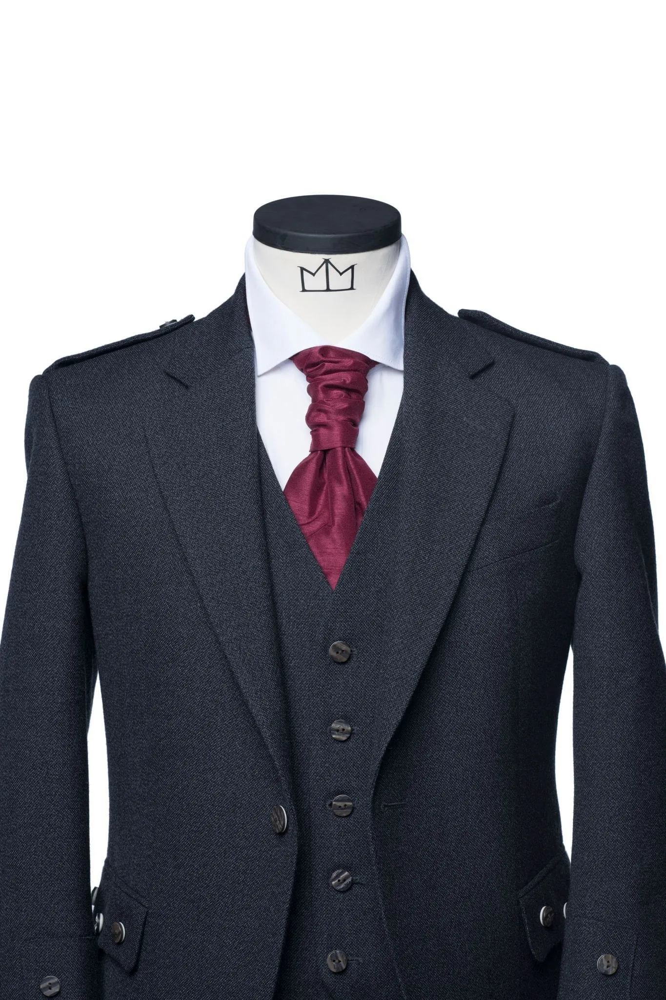 Oban Grey Tweed Kilt Jacket and Waistcoat