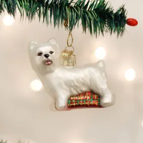 Old World Christmas Westie Puppy Ornament