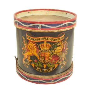 Original British Victorian Second Boer War 2nd Monmouth Rifle Volunteers “Monmouthshire” Regimental Drum