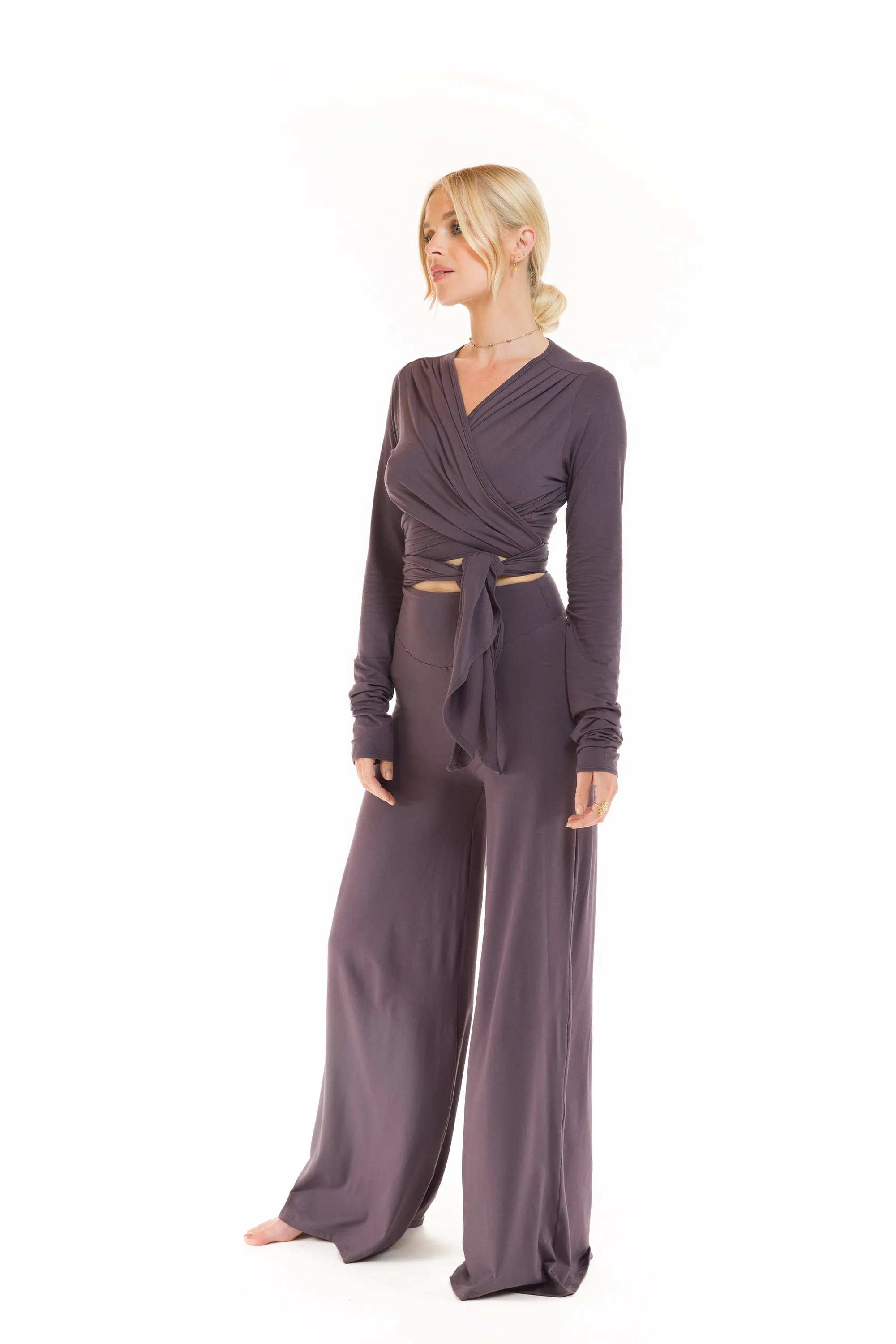 PALAZZO PANTS CHARCOAL