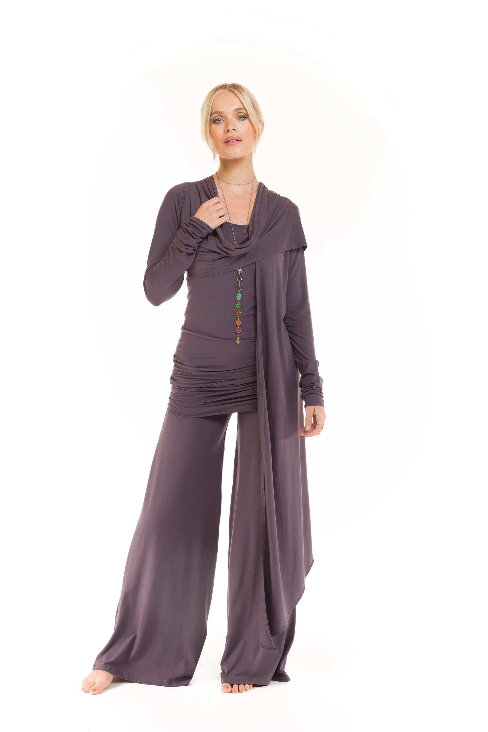 PALAZZO PANTS CHARCOAL