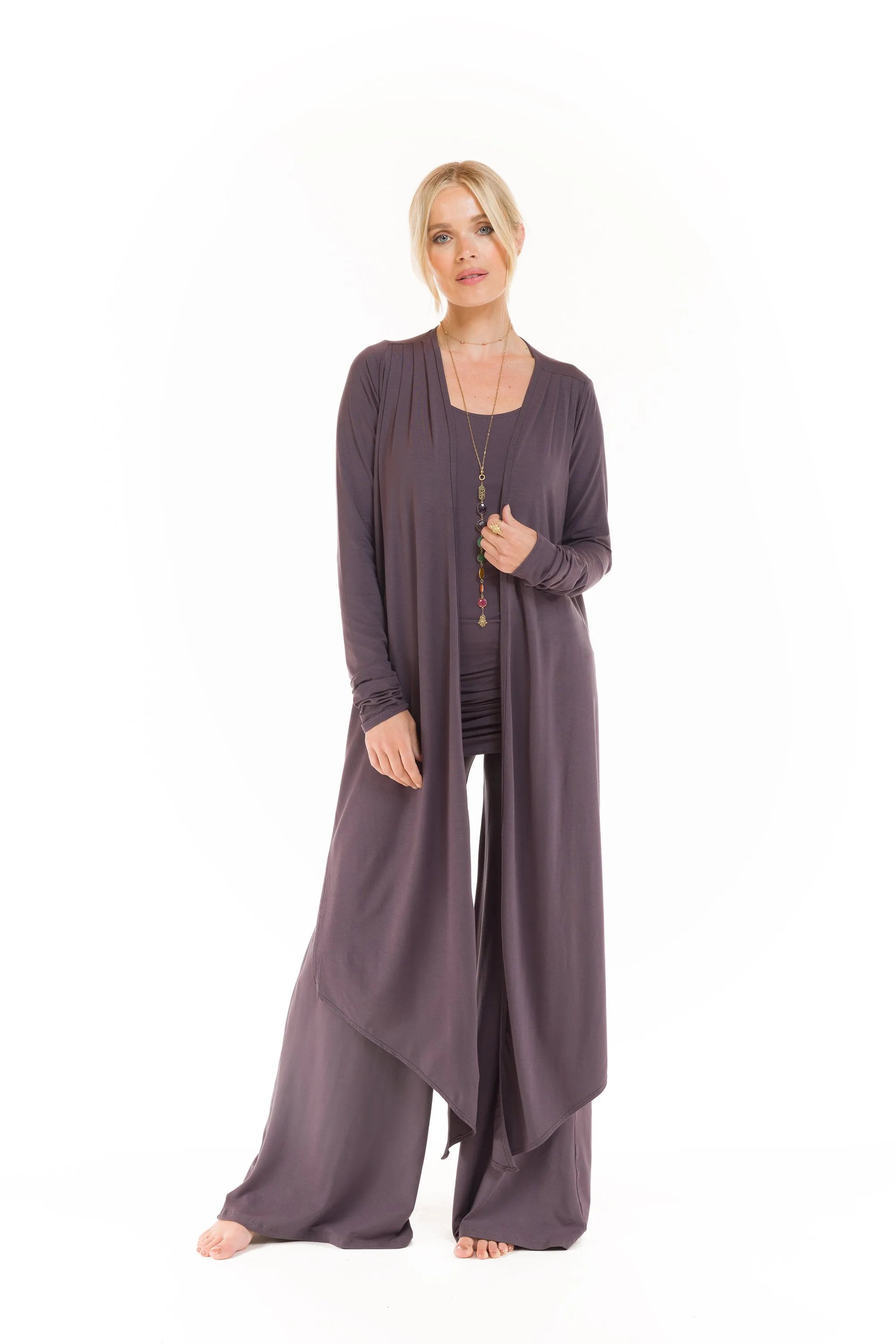 PALAZZO PANTS CHARCOAL