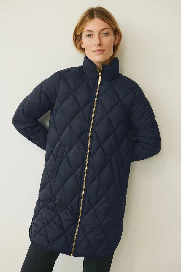 PART TWO OLILAS PADDED COAT DARK NAVY