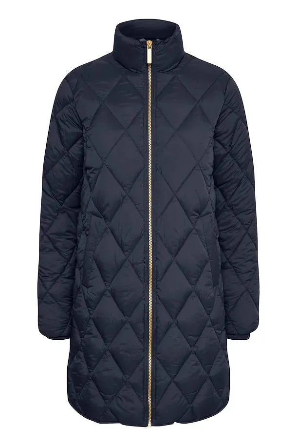 PART TWO OLILAS PADDED COAT DARK NAVY