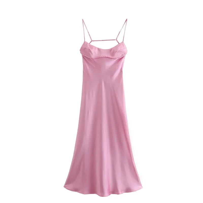 Petite Petals Split Slip Dress