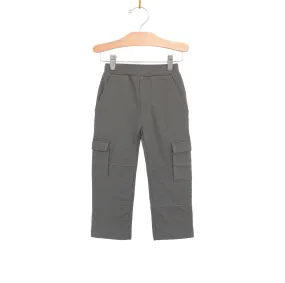 Pewter Brushed Fleece Cargo Pants