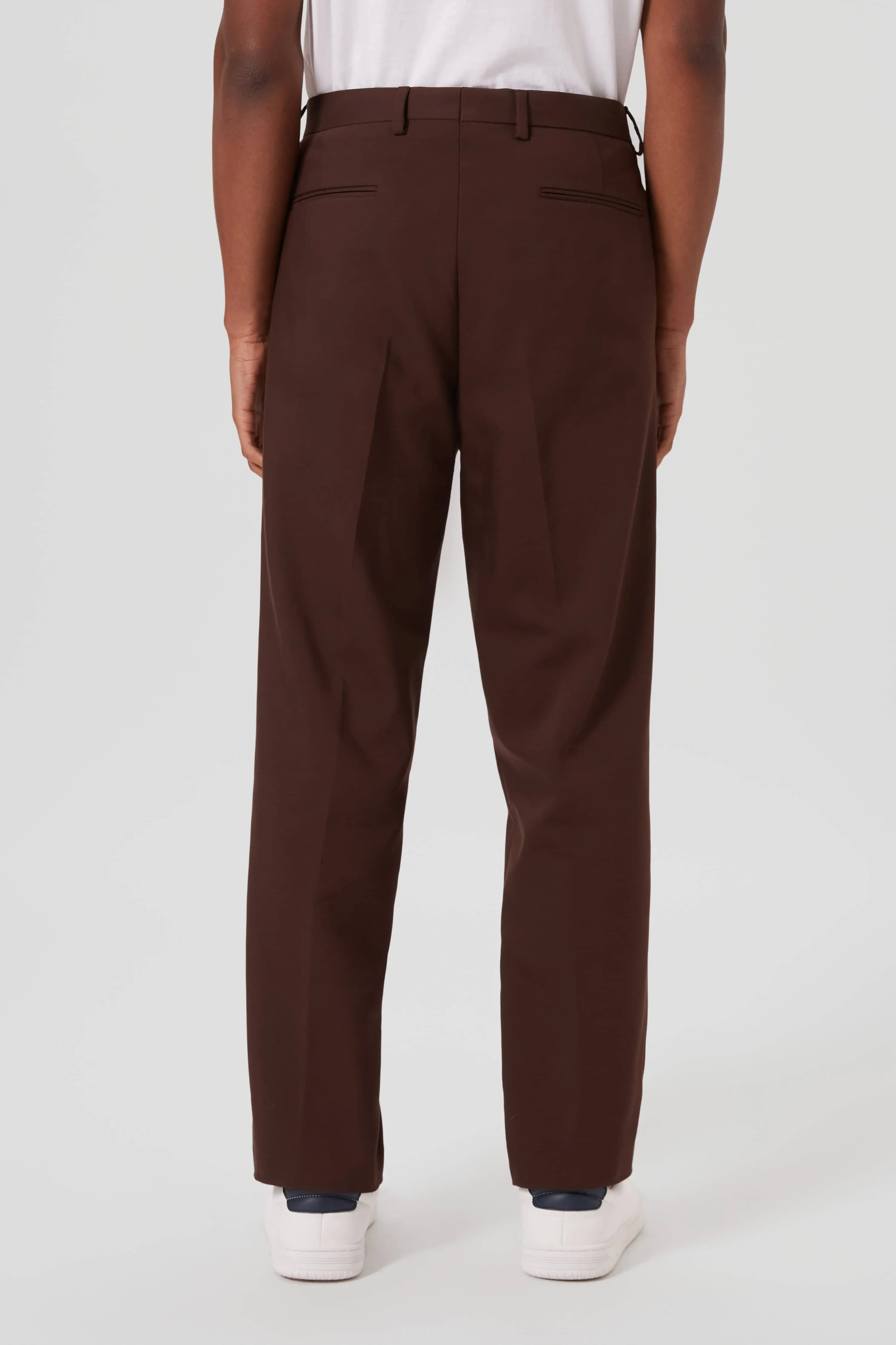 Pierre Oversized Brown Cotton Trousers - ARCHIVE