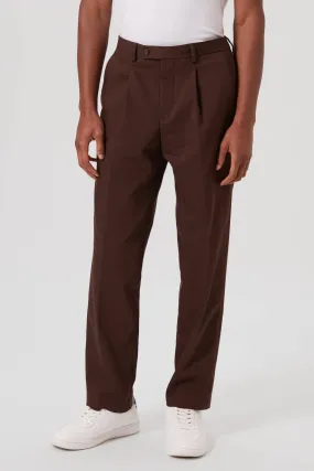 Pierre Oversized Brown Cotton Trousers - ARCHIVE