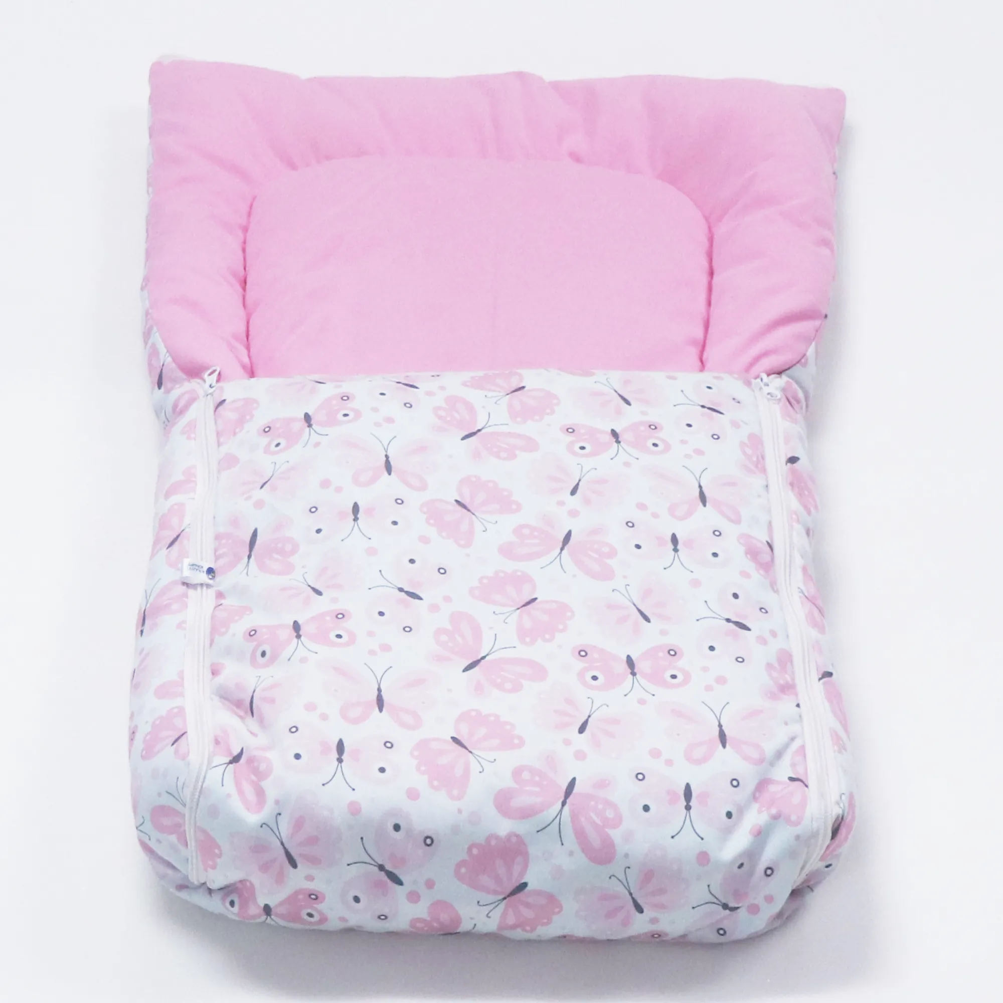 Pink Butterfly Baby Sleeping Bag N Carrier