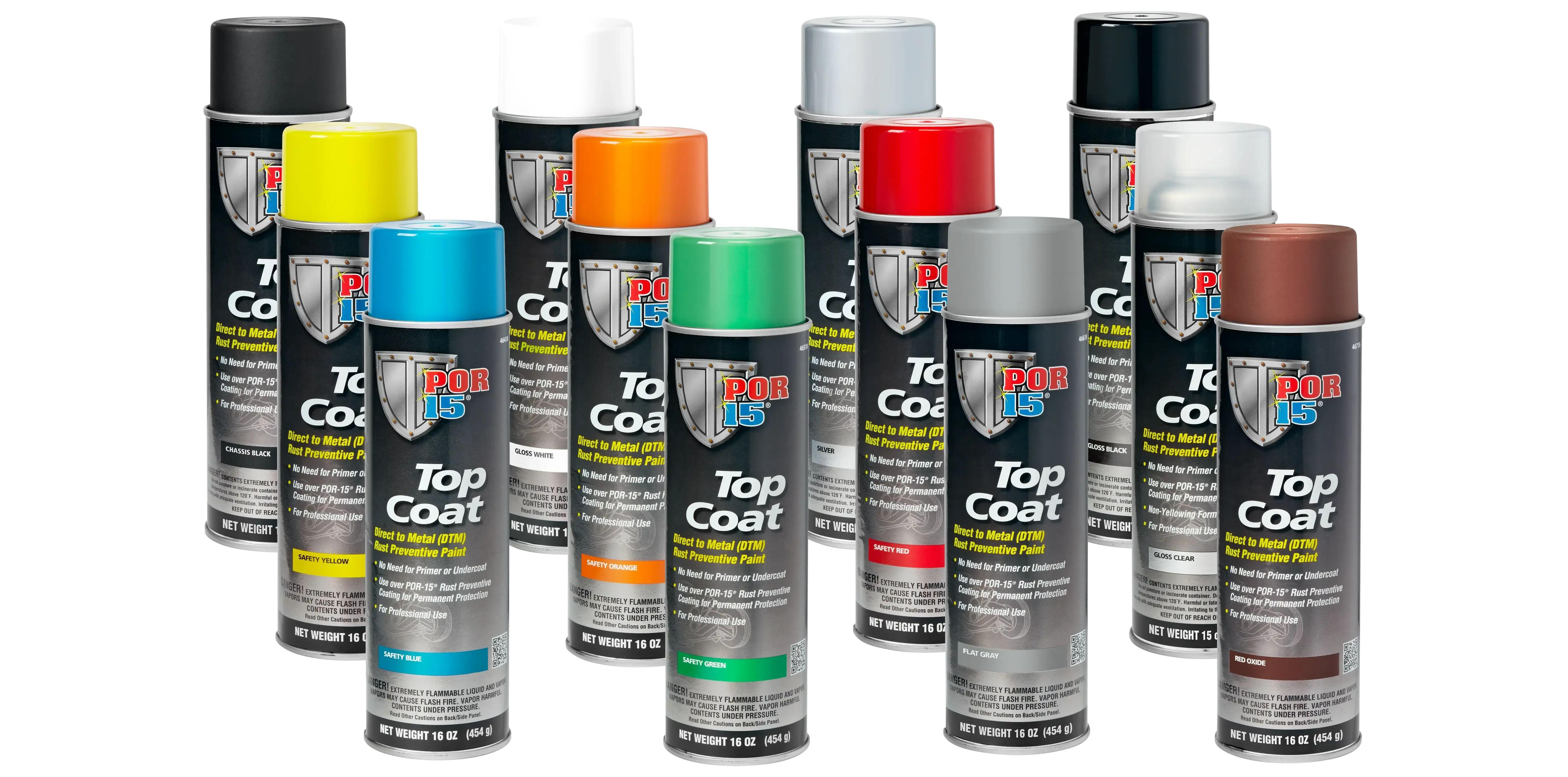 POR-15 Top Coat Direct to Metal (DTM) Paint (SPRAY CANS)