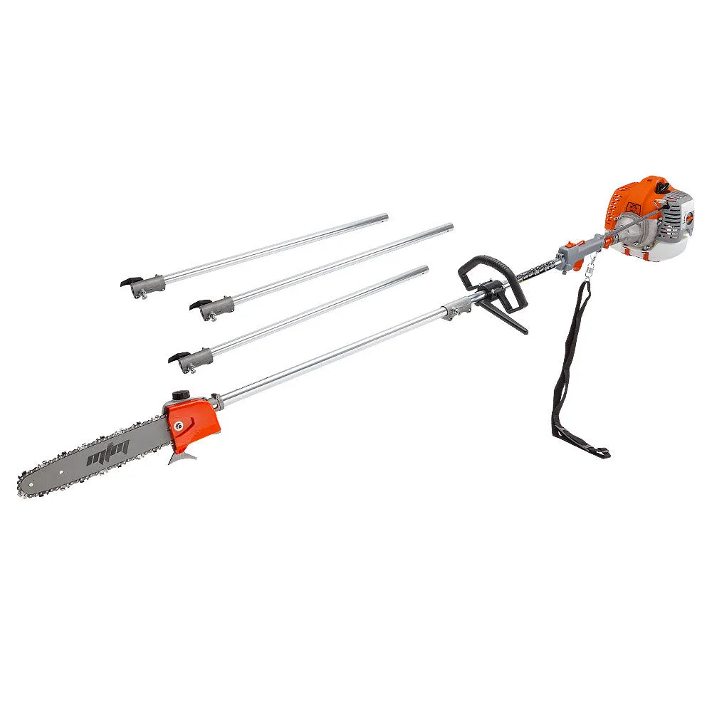 Powerful 62CC Pole Chainsaw, Adjustable Feed, Extension Shafts - MTM